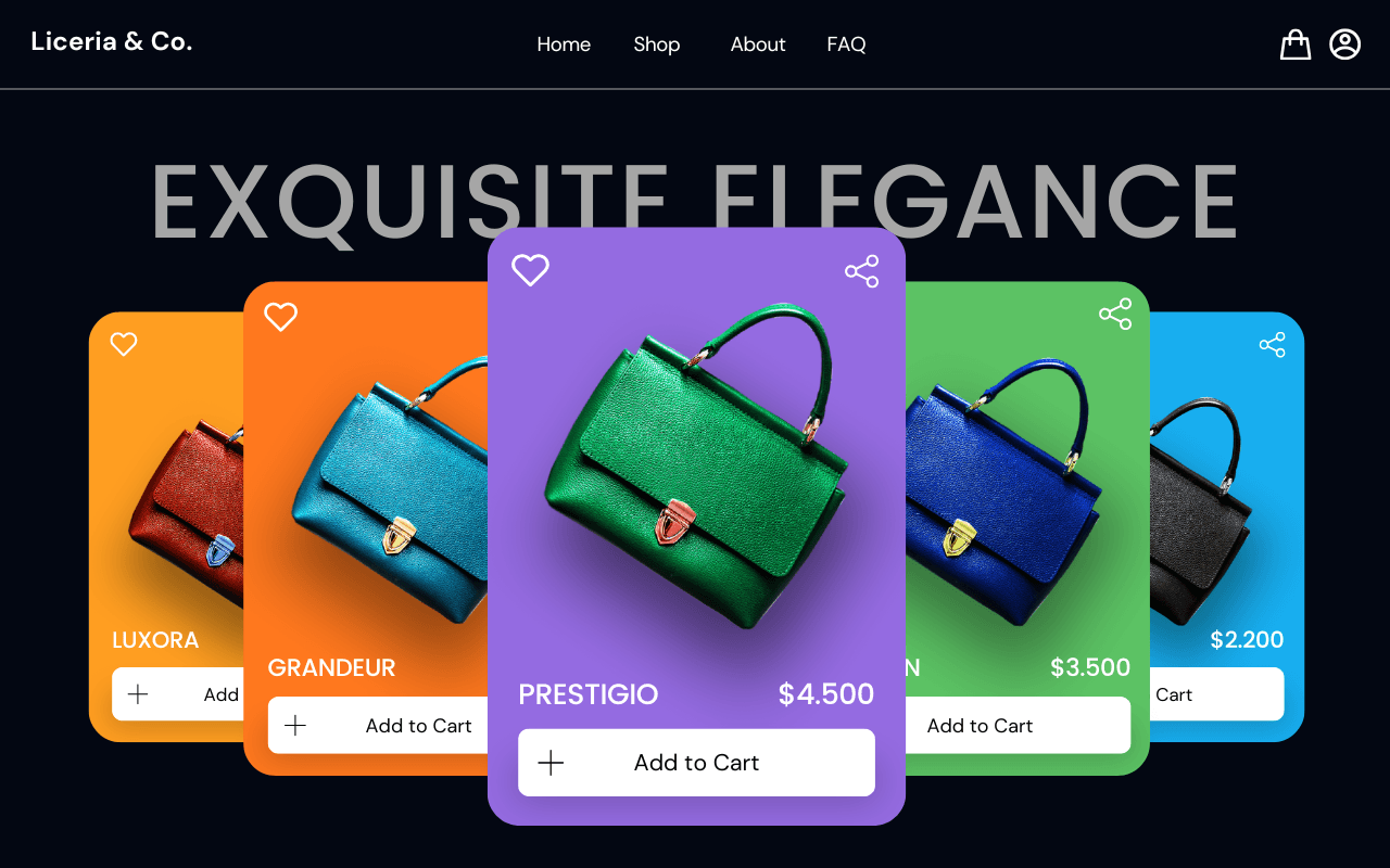 Website prototype (dark)